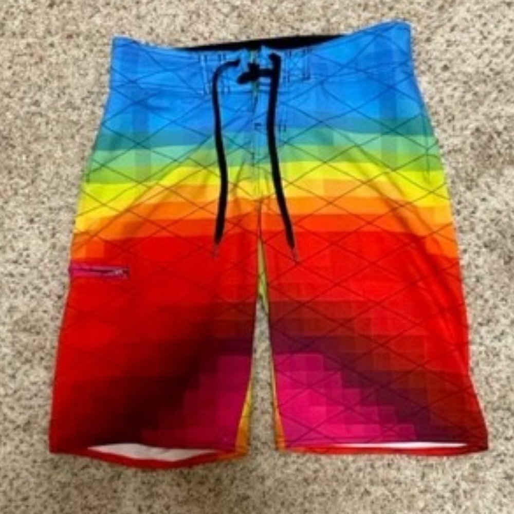 HANG TEN COLORFUL 11” HYBRID SHORTS – 30